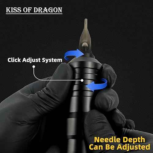 Wireless Tattoo Machine - Rotary Tattoo Cartridge Pen Custom Coreless Motor 2400mAh Power Supply Digital LED Display Professional for Tattoo Artist