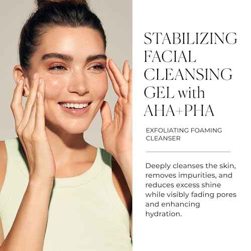 Natura Biss? Stabilizing Facial Cleansing Gel with AHA + PHA, Exfoliating foaming cleanser, Cleanses, Exfoliates & Balances, For Normal, oily & acne-prone Skin, 7 Oz