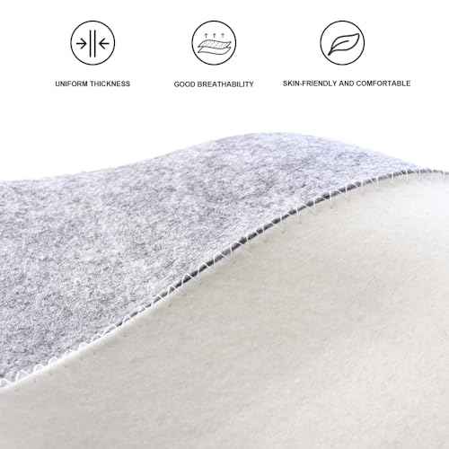 2 Pack Sauna Hat Polished Wool Hat for Sauna Wool Cap for Sauna Banya Bath House Head Protection Ukraine Sauna Hat for Men Russian Banya Hat Unisex Bathroom Accessories for Women White