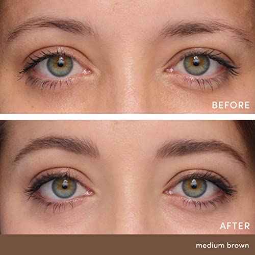 jane iredale PureBrow Precision Pencil, Retractable Ultra-Fine Pencil + Spoolie Defines, Fills Gaps, & Fluffs, Water-Resistant, Smudge-Proof Formula