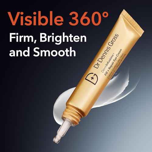Dr Dennis Gross DermInfusions Fill + Repair Eye Cream: Hydrating & Brightening Treatment for Dark Circles, Fine Lines & Wrinkles, Firms & Smooths 360¡Æ Eye Area, 0.5 Oz