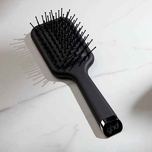 ghd The All-Rounder Paddle Hair Brush ¡ª Detangling Hair Brush for Thick Hair ¡ª Broad Flat Base to Create Straight and Sleek Blow-Dries ¡ª Set Your Style, Brush Out Waves, and Add Texture ¡ª Black
