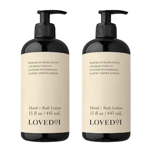 Loved01 Hand & Body Lotion, John Legend Skincare, Fragrance-Free, Daily Lightweight Cream, Oprah's Favorite Things, Formulated with Shea Butter & Vitamin E, 2-Pack (15 oz each)