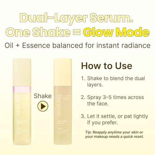 Glow Mist Serum, Propolis 20,000 ppm, Niacinamide 5%, Hyaluronic Acid, Hydrating Face Mist, Lightweight Serum, Non-Comedogenic, For Sensitive Skin, Korean Skin Care (2.70 fl oz)