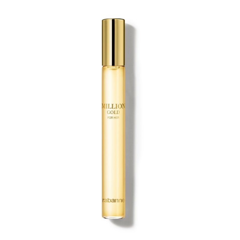 Rabanne Million Gold Eau de Parfum for Women - Long Lasting Luxury Fragrance with Sparkling Rose & White Flowers | 0.34 oz Travel Spray