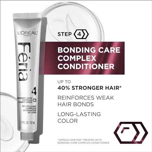 L¡¯Oreal Paris Feria Multi-Faceted Shimmering Permanent Hair Color, High Intensity Hair Dye for 3X Highlights, 42 Burgundy Blush, 1 Hair Dye Kit