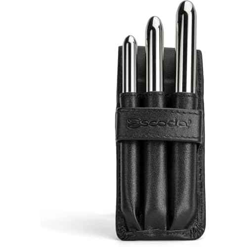 Escoda | Watercolour | Vers?til Set with 3 Round Travel Brushes for Watercolour | Size 2,6,10 | 3 Brushes | Synthetic Kolinsky | Round Pointed