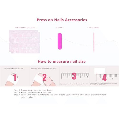 LOVFUL Press on Nails Angel's Tear Rhinestone | Handmade with Full Covered Crystals | Reusable Full Cover Nails | Coffin Classic Regular 1.3 in | H48-M