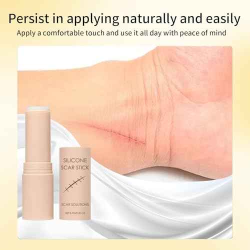 Scar Solutions Silicone Scar Stick ? Lightweight Care Easy-to-Apply Silicone for Face and Body ? Gentle on All Skin Types & Sensitive Skin (0.2 OZ)