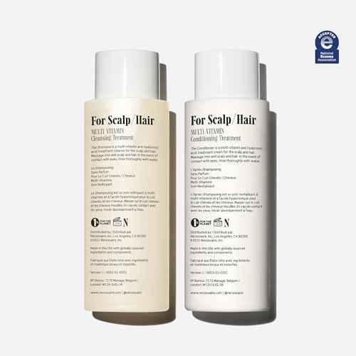 N?cessaire The Hair Duo - Shampoo and Conditioner Set 2 x Full-Size. The Shampoo + The Conditioner. Hyaluronic Acid + Vitamin B Complex. Fragrance-Free. Approved by the National Eczema Association.