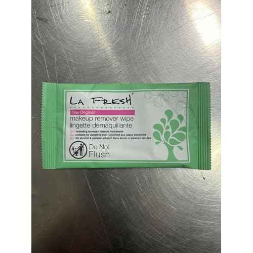 LA Fresh Makeup Remover Wipes with Vitamin E - Make up Remover Wipes for Face, Eyes, Lips - Face Wipes Travel Essentials - Case of 50ct Makeup Wipes