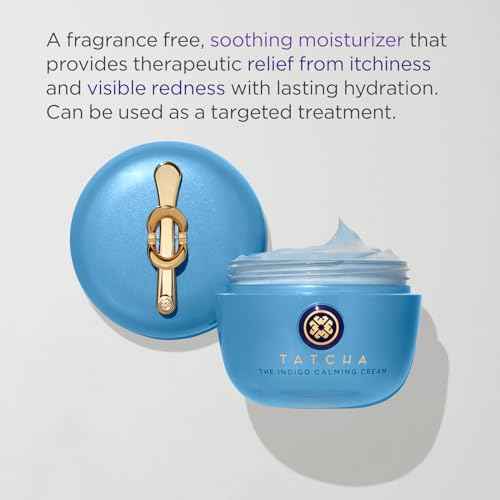 TATCHA Indigo Calming Cream | Face Moisturizing Cream for Eczema & Redness | 50ml / 1.7 oz