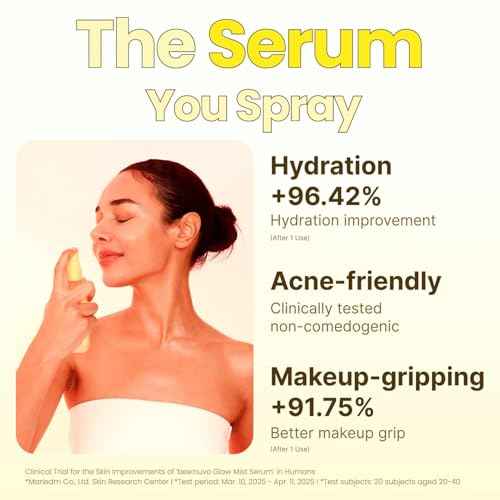 Glow Mist Serum, Propolis 20,000 ppm, Niacinamide 5%, Hyaluronic Acid, Hydrating Face Mist, Lightweight Serum, Non-Comedogenic, For Sensitive Skin, Korean Skin Care (2.70 fl oz)