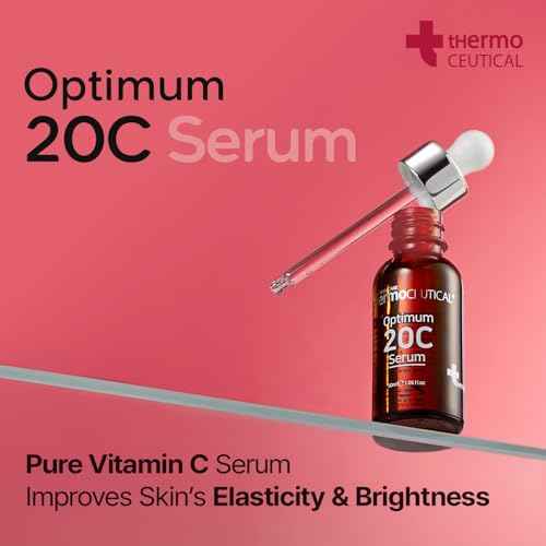 tHermoCEUTICAL Optimum 20C Serum - Pure Vitamin C Serum Enrichment, Radiance Boost, Even Skin Tone, Enhances Elasticity, Luminosity, Rapid Absorption, Irritation-Free, 1.05 fl. oz