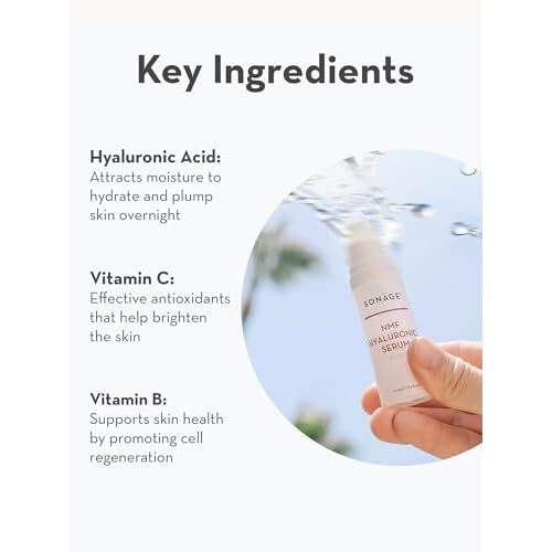 Sonage NMF Hyaluronic Acid Serum: Anti-Aging Face Plumping Serum | Ultra Hydrating for Dehydrated Skin