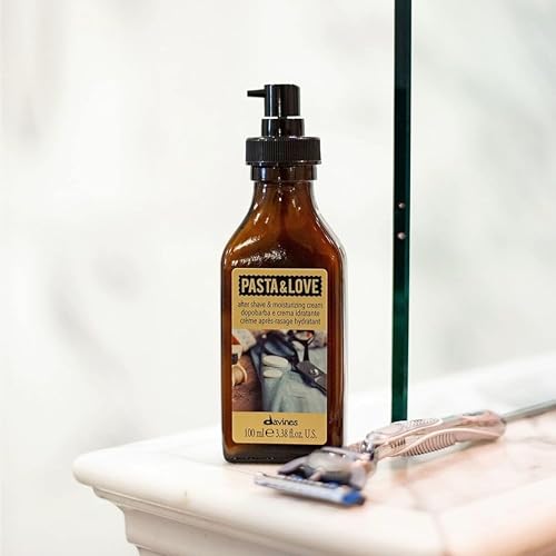Davines Pasta & Love Men's After Shave & Moisturizing Cream, Hydrating and Soothing with Babassu and Karite Butter, 3.38 fl. Oz.