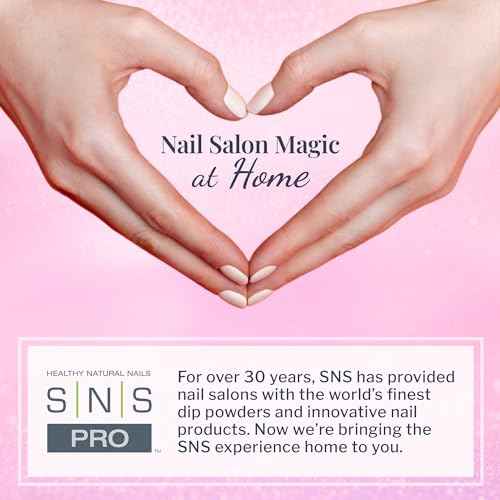 SNS Nail Dip Powder, Gelous Color Dipping Powder - Grace Bay (Purple/Mauve Rose, Cream) - Long-Lasting Dip Nail Color Lasts 14 Days - Low-Odor & No UV Lamp Required - 1.5oz