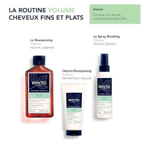 PHYTO VOLUME Volumizing Conditioner, For Fine Hair, Thin Hair, Silicone Free, 5.91 fl. oz.
