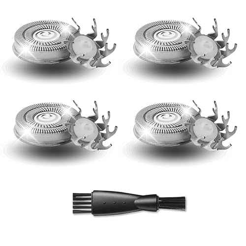 4 Pack Shaver Replacement Blades Compatible with Sku*l Shaver Pitbull Gold PRO & Silver - Pitbull Shaver Replacement Blade, Enhanced Pitbull Shaver Replacement Heads for Superior Shaving