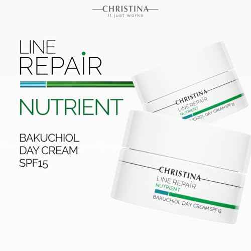 -CHRISTINA- Line Repair Bakuchiol Day Cream with SPF 15 | Face Moisturizer with Blue Light Defense, Ideal for Combination, Normal, Dry Skin | Cream For Face with Anti-Aging effect 50ml / 1.7 fl.oz