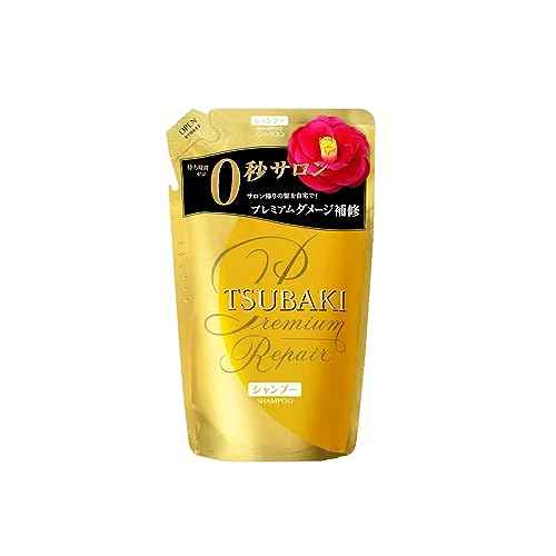 TSUBAKI Premium Repair Hair Shampoo Refill Pack 330mL Refill Size for Normal, Dry or Fine Hair