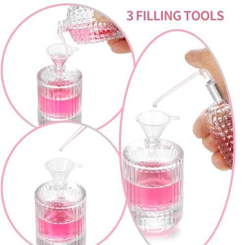 2 Pack 30ml 50ml Empty Perfume Spray Bottles, Refillable Fine Mist Atomizer Portable Travel Cologne Atomizers Fragrance Containers Sprayer for Perfume(50ML White cap and 30ML White cap)