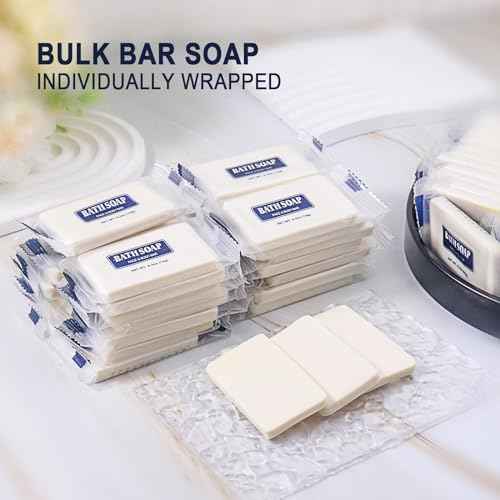 Bulk Bar Soap, 500 Pack Mini Soap Bars Bulk Individually Wrapped, 0.5 oz Travel Soap Small Hotel Soaps Travel Size Toiletries for Hotel Bathroom