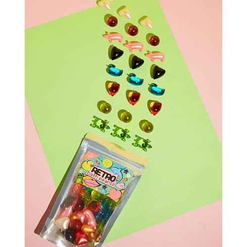 Retro Bath Beads Jumbo Pack of 30. Various Shapes and Scents. Animals, Hearts, Stars, Pearls. Bath Oil Beads Gift for Girlfriend Gift for Mom Gift for Women Birthday Gifts for Women. Bath Pearls.