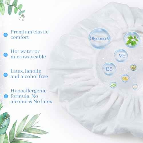 Shampoo cap 12 Pack, No-Rinse Shampoo Cap, Waterless Shampoo and Conditioner Suitable for Adults, Bedridden and Seniors Suitable for Adults, Bedridden and Elderly, Hospitals, Camping