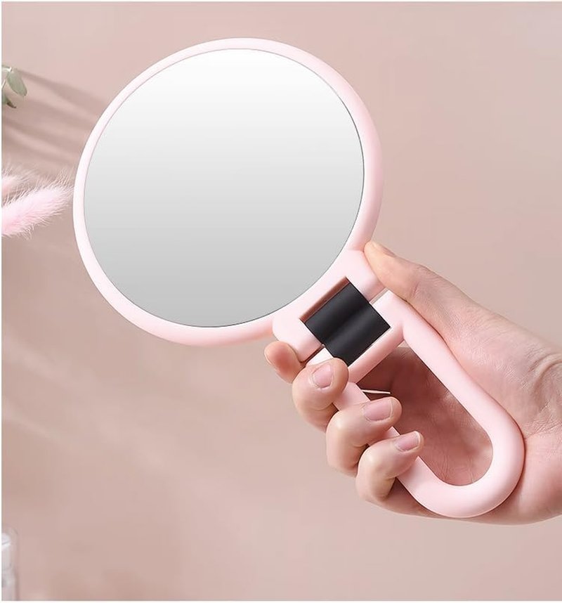 Skiennix 15X Handheld Magnifying Mirror - Adjustable Double-Sided Design for Travel & Makeup