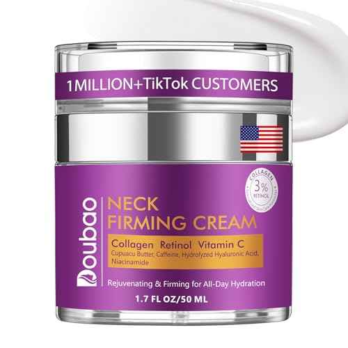 Neck Firming Cream, Wrinkle Cream for Women, Retinol Moisturizer with Collagen and Hyaluronic Acid for Neck, Face and D?collet?, 1.76?fl?oz