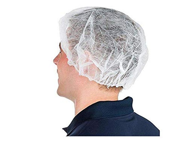 Regine Switzerland Disposable Hair Nets - 21" White Caps for Salon & Spa | 100 Pack