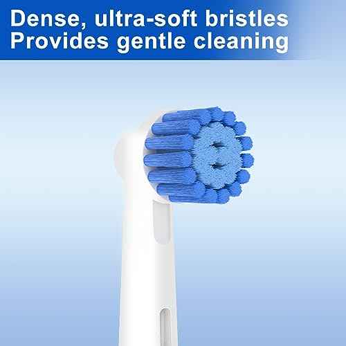 Sensitive Gum Care Brush Heads Compatible with Oral-B Electric Toothbrush, 16 Pcs Professional Toothbrush Heads for Oral B Replacement Heads Refill Pro 500/1000/1500/3000/3757/5000/7000/7500/8000.