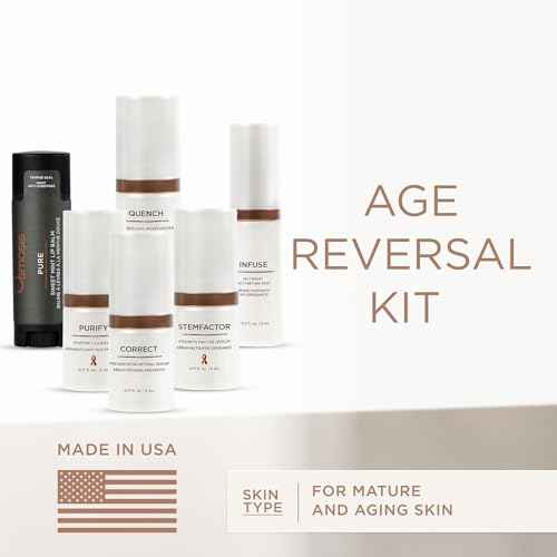 Osmosis Age Reversal Skincare Deluxe Kit, 6 Piece Introductory Anti-Aging Skin Care Regimen, Healthy, Youthful Glow, Travel Size
