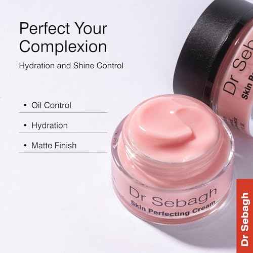 Dr Sebagh Skin Perfecting Cream (1.7 fl oz) - Lightweight Water-Based Moisturizer for Oily Skin - Non Comedogenic Face Moisturizer - Mattifying Hydrating Face Cream with Vitamin B5 & Glycerin