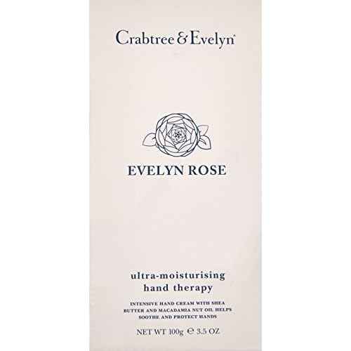 Crabtree & Evelyn Evelyn Rose Ultra-Moisturising Hand Cream Therapy, 3.5 oz