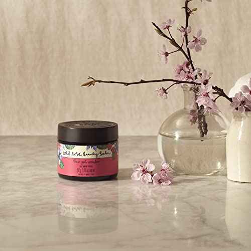 Neal's Yard Wild Rose Beauty Balm, Featuring Rosehip Oil, Hemp Seed & Shea Butter, Nourishing & Exfoliating Cleanser, Vegetarian Approved, Cruelty-Free, 50g
