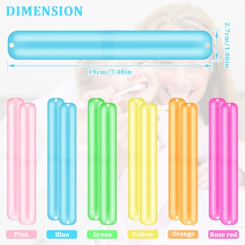 SIKEMAY 150 PCS Travel Toothbrush Holder Bulk, Toothbrush Travel Case Cover, Portable Plastic Dust Proof Breathable, Toothbrush Holder for Travel Bathroom Indoor Outdoor Travel Trip Camping School