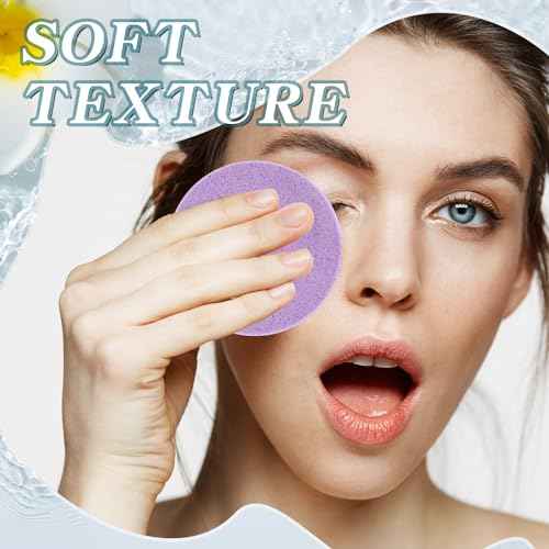 240 Count Compressed Facial Sponges Makeup Removal Round Face Wash Sponges Reusable Face Sponges for Cleansing Exfoliating PVA Spa Facial Pads for Women Esthetician Beauty Remover Supplies, 4 Colors