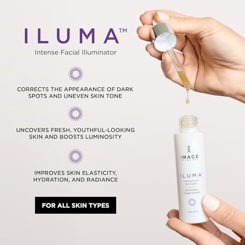 IMAGE Skincare, ILUMA Intense Facial Illuminator, Instantly Visible Brightening Serum and Face Corrector with Vitamin C, 1 fl oz