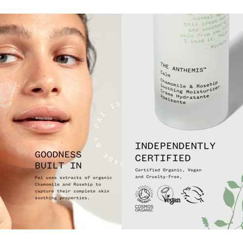 PAI SKINCARE - The Anthemis: Organic Chamomile + Rosehip Soothing Facial Moisturizer | Natural, Vegan, Sensitive Skincare (1.7 fl oz | 50 mL)