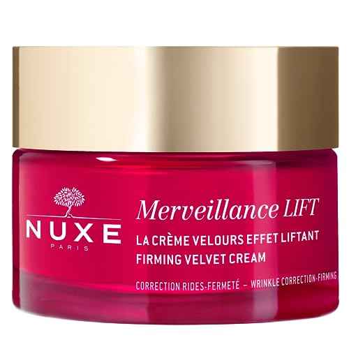 Nuxe Merveillance Lift Velvet Cream Smoothing and Firming Vegan Moisturizer With Micro-Algae Oil for Wrinkle Correction, 1.7 Fl Oz