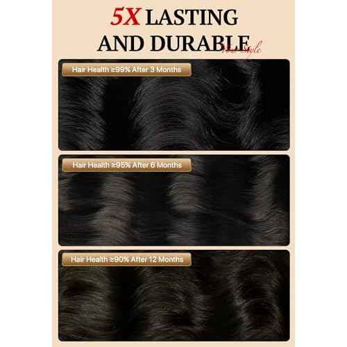 TRIIPPY Real Raw Cambodian Natural Wavy Bundles Human Hair,100% Cambodian Raw Hair Sew in Weave Single Bundle,Triple The Lifespan Over Regular Virgin Hair Bundle,No.1 Raw Hair Brand On Amazon(14 Inch)