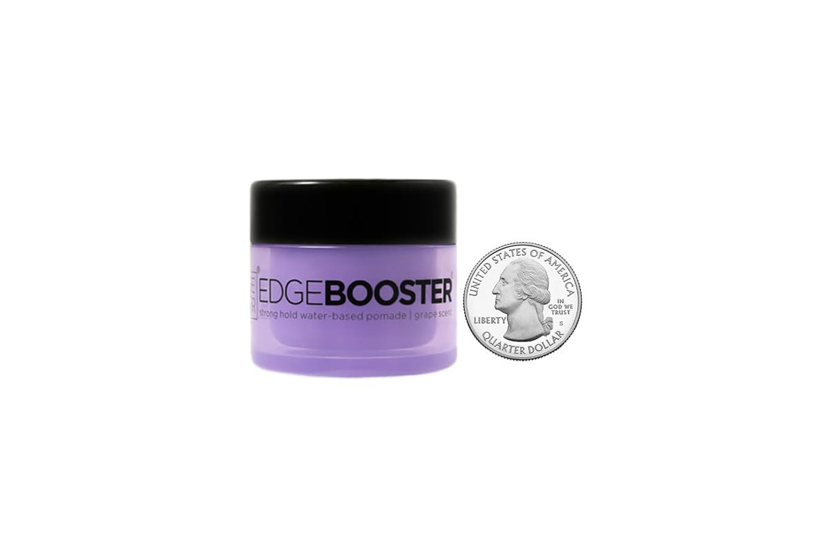 Style Factor Mini Edge Booster Strong Hold Hair Pomade Color Travel 0.85oz (Grape)