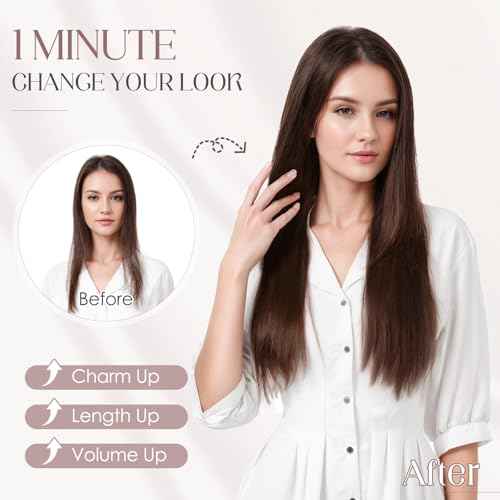 Elailite Halo Hair Extensions Real Human Hair for Women Platinum Blonde Clip in Remy Hairpiece with Adjustable Invisible Straight 18 Inch 65G