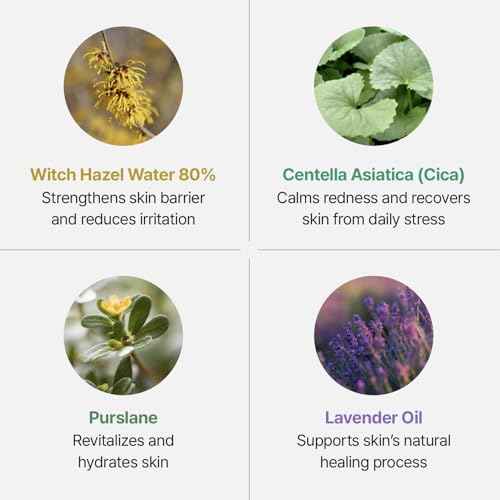 SOS Witch Rescue Mist (Refill) - 80% Witch Hazel Toner with Cica for Redness Relief, Calming Silver Spray for Sensitive Skin, Korean Skin Care (15.22fl oz)