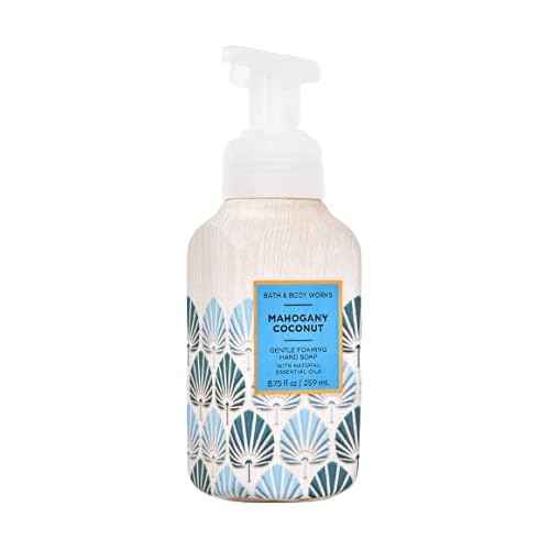 Bath & Body Works Mahogany Coconut Gentle Foaming Hand Soap 8.75 Ounce 2-Pack (Mahogany Coconut)