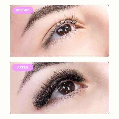 Curacoro Promade Mix 1500 Fans - Handmade Volume Eyelashes, Multi Selections From 5D To 12D, C CC D Curl, Thickness 0.03~0.1 mm, 9-18mm Length, Long Lasting & Easy Application (10D-0.03 CC, 9-14mm)