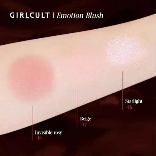 GIRLCULT Cream-to-Powder Blush ? Soft Matte Cream Blush for Natural Flush, Skin-Like Texture, Buildable Nude Glow for Cheeks (#18)