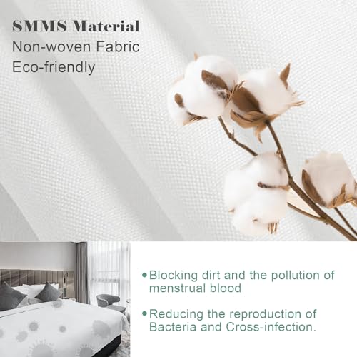 4 Pack Disposable Bed Sheets - Queen Size with Quilt Cover and Pillowcase, Travel Essentials for Hotel, Cruise